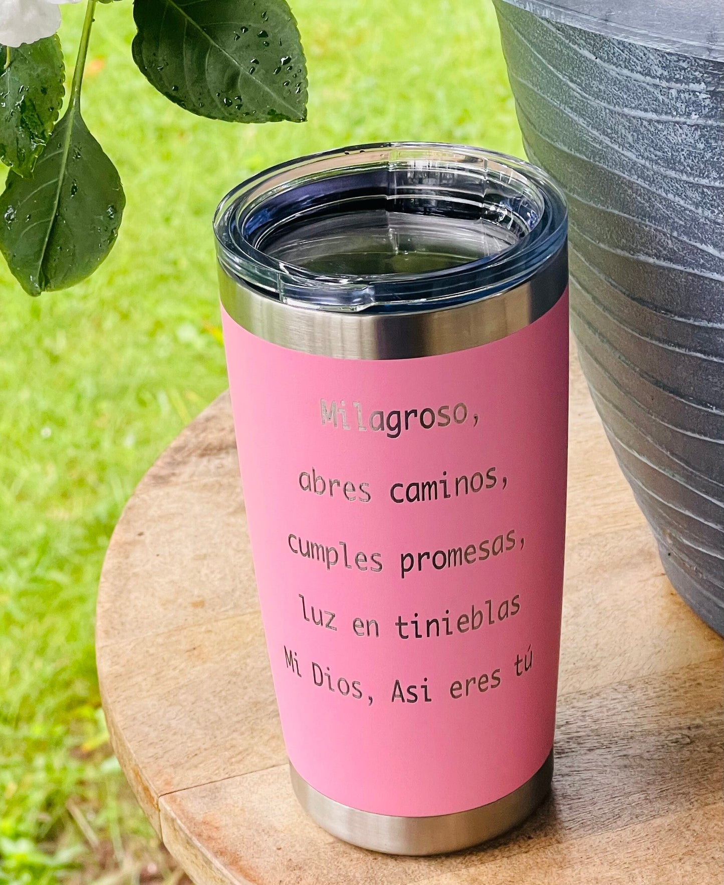 Pink Personalized Tumbler| Pink Christian Gift | Waymaker Gift| Gift for Christian Woman|