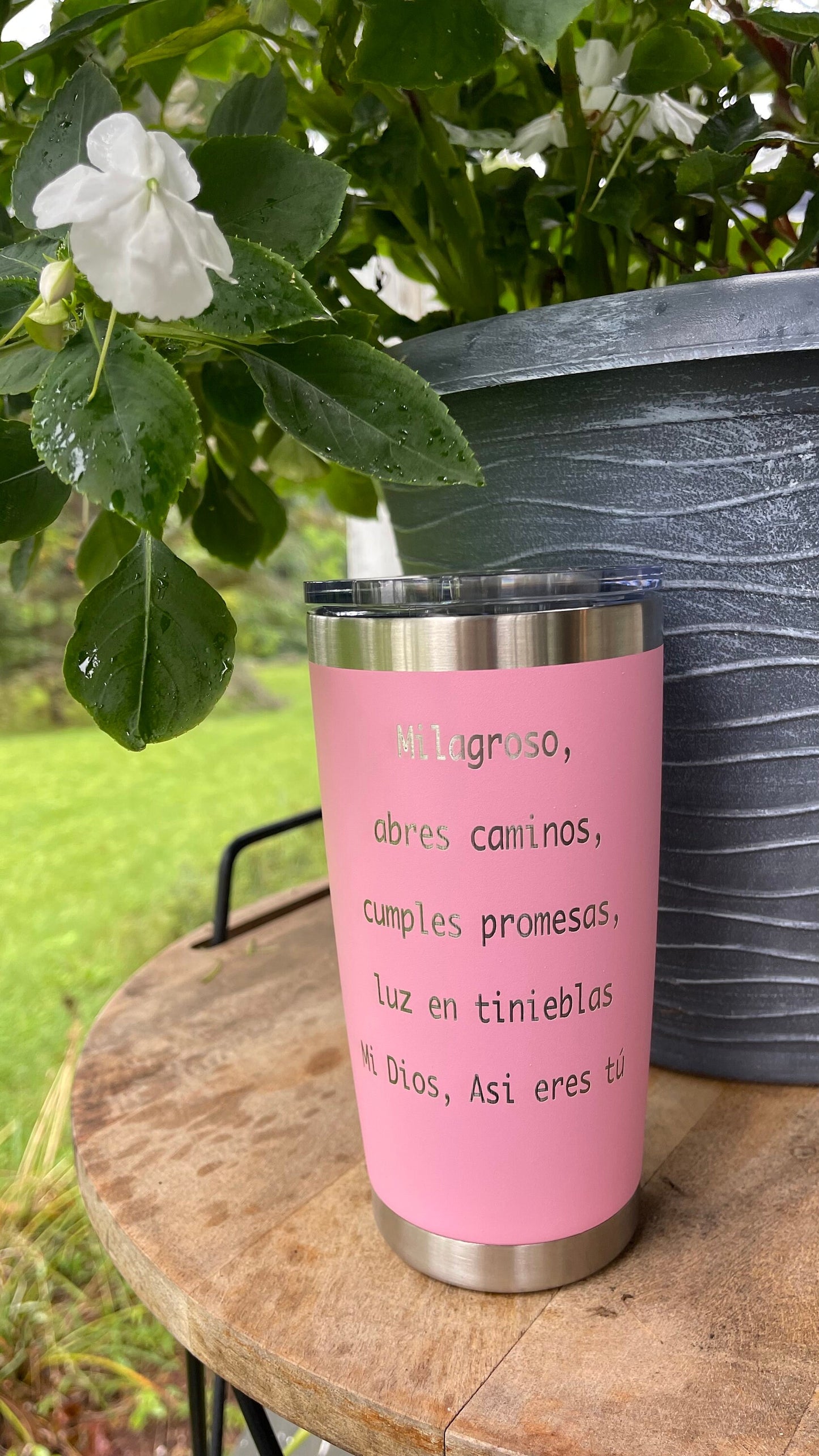 Pink Personalized Tumbler| Pink Christian Gift | Waymaker Gift| Gift for Christian Woman|