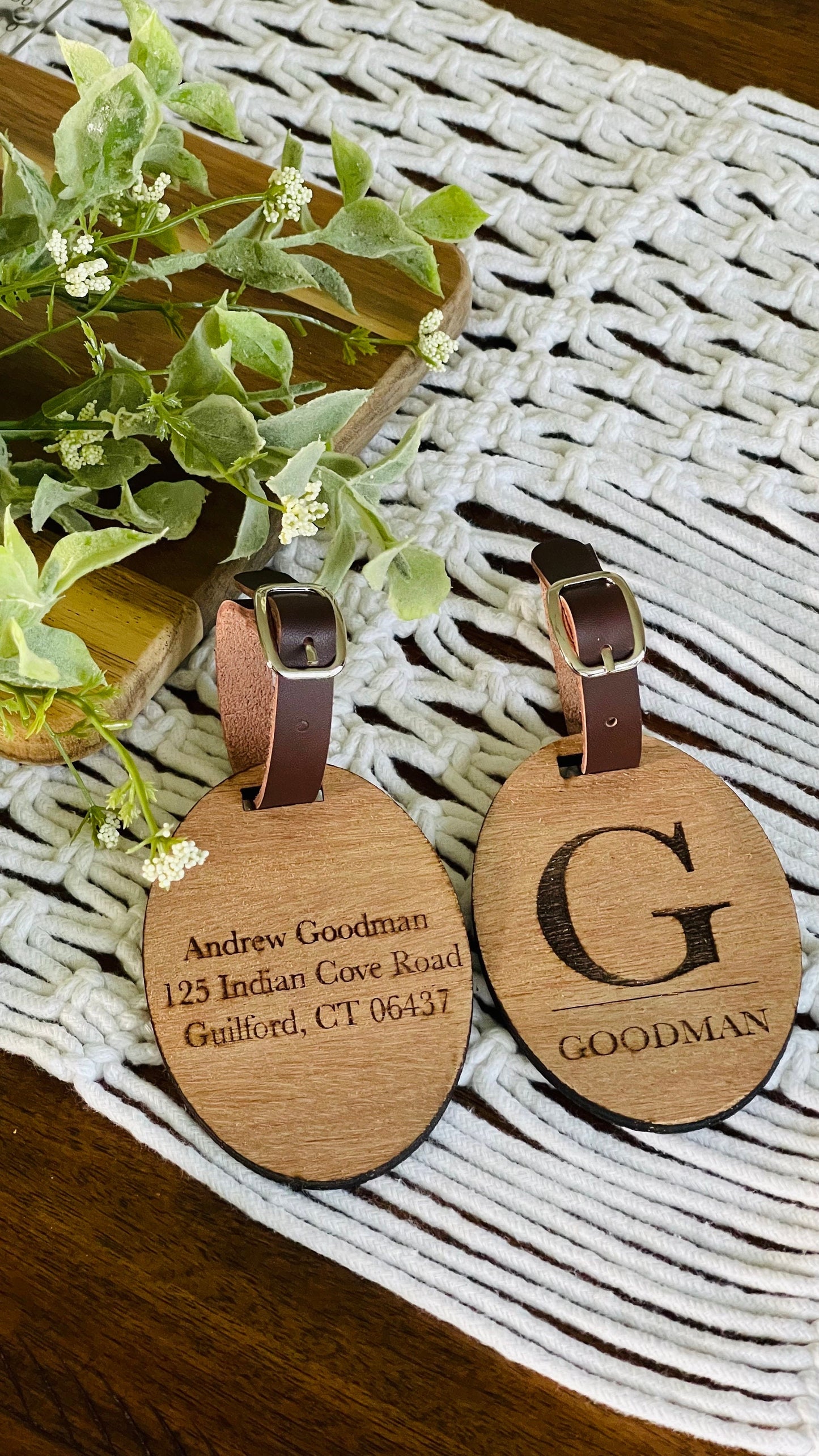 Custom Luggage Name Tag| Personalized Name Tag for Travelers| Name Tag for Luggage |Monogram Suitcase Tag| Gift for Travelers|