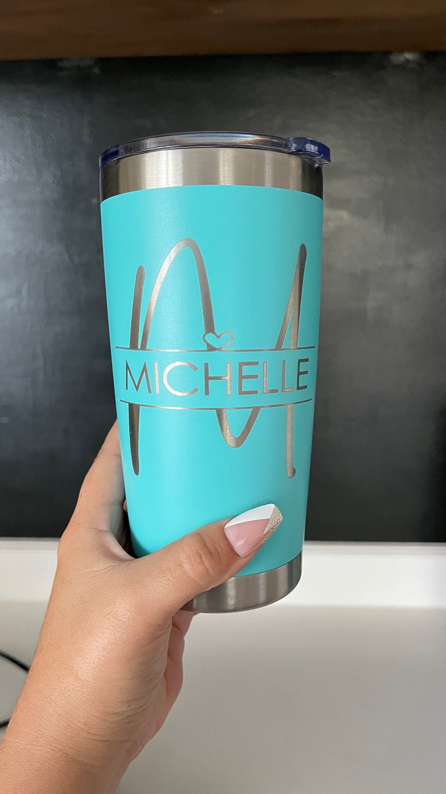 Monogram Insulated Tumbler| Custom Tumbler with Initial| Bridesmaid Gifts| Pretty Bridesmaid Gift Ideas| Personalized Bridesmaids Proposal