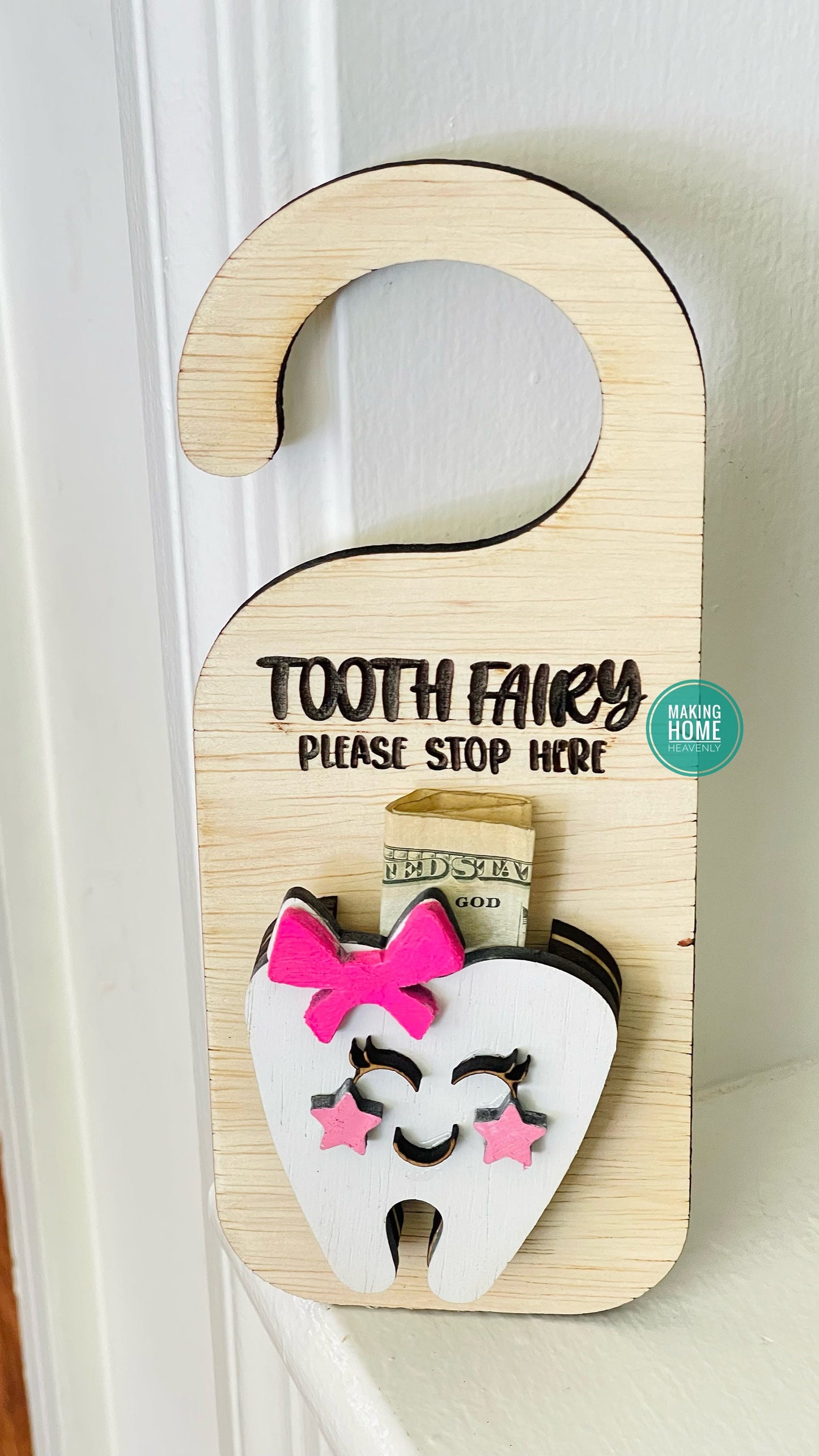 Tooth Fairy| Tooth Fairy Box for Kids| Personalized Tooth Fairy Hanger| Gift for First Tooth Lost| Lost Tooth Gift