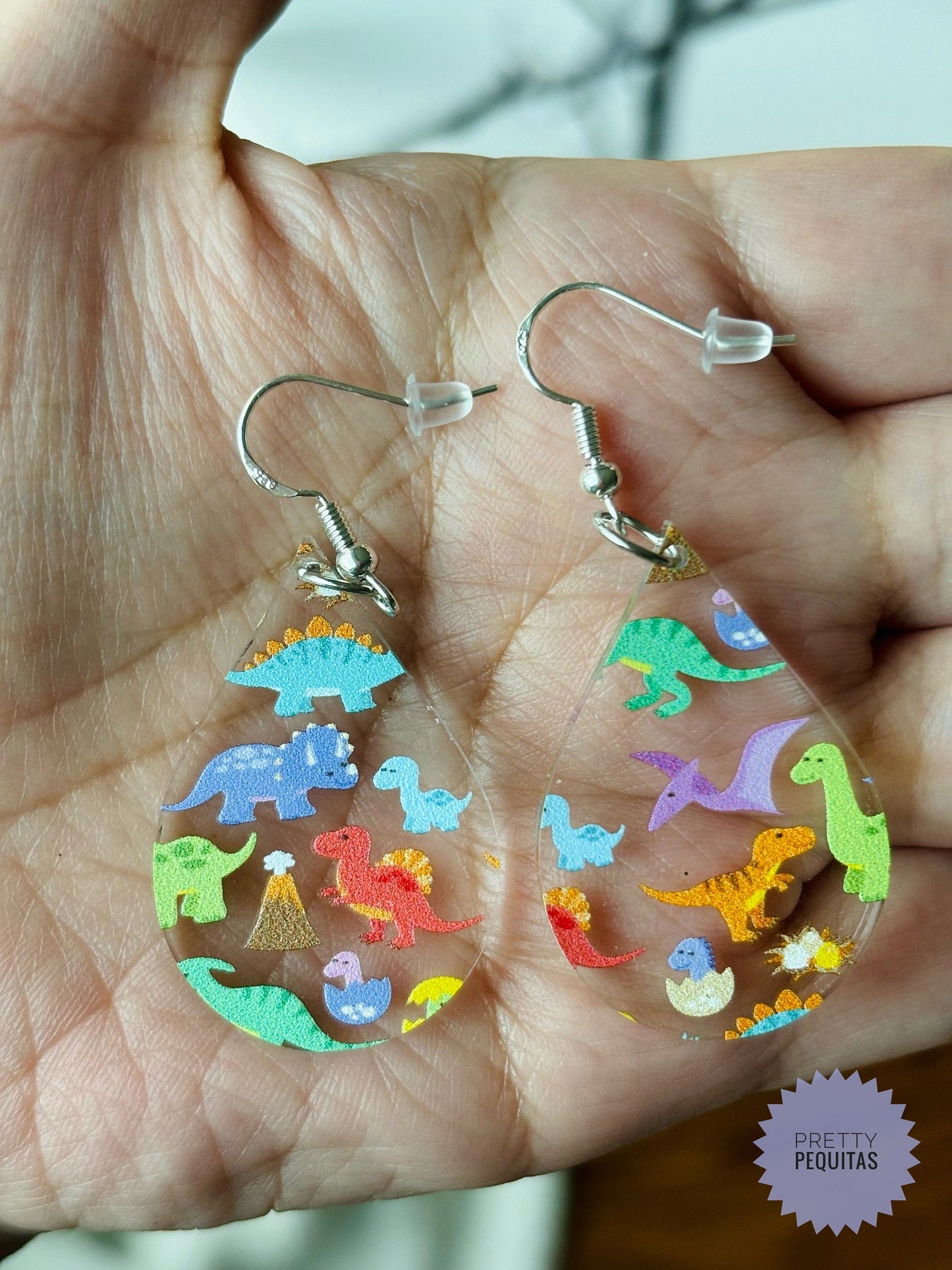 Dinosaur Earrings| Dino Earrings| Colorful Dinosaur Earrings| Dinosaur Gifts for Girls | Dinosaur Gift Accessories