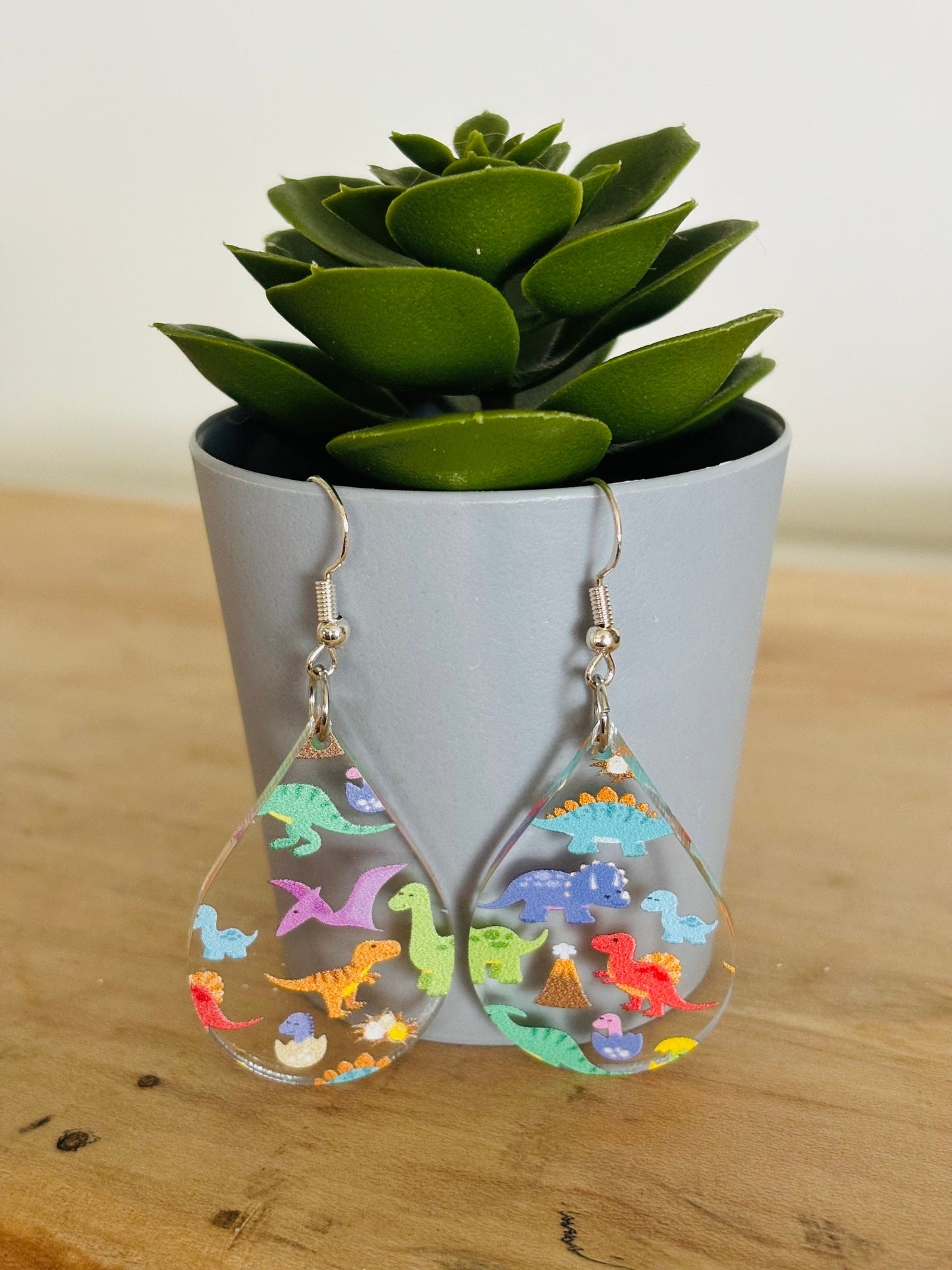 Dinosaur Earrings| Dino Earrings| Colorful Dinosaur Earrings| Dinosaur Gifts for Girls | Dinosaur Gift Accessories