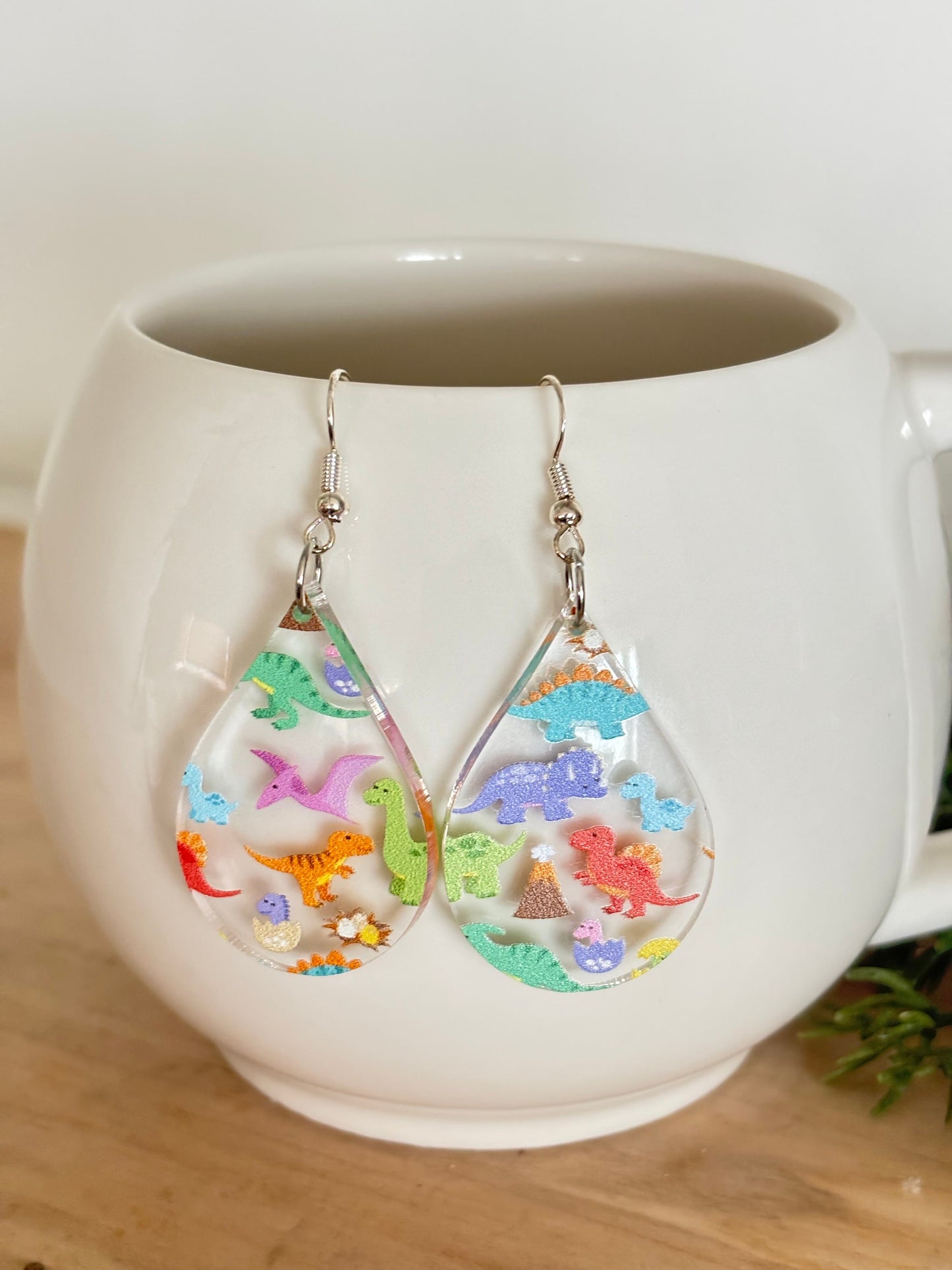 Dinosaur Earrings| Dino Earrings| Colorful Dinosaur Earrings| Dinosaur Gifts for Girls | Dinosaur Gift Accessories