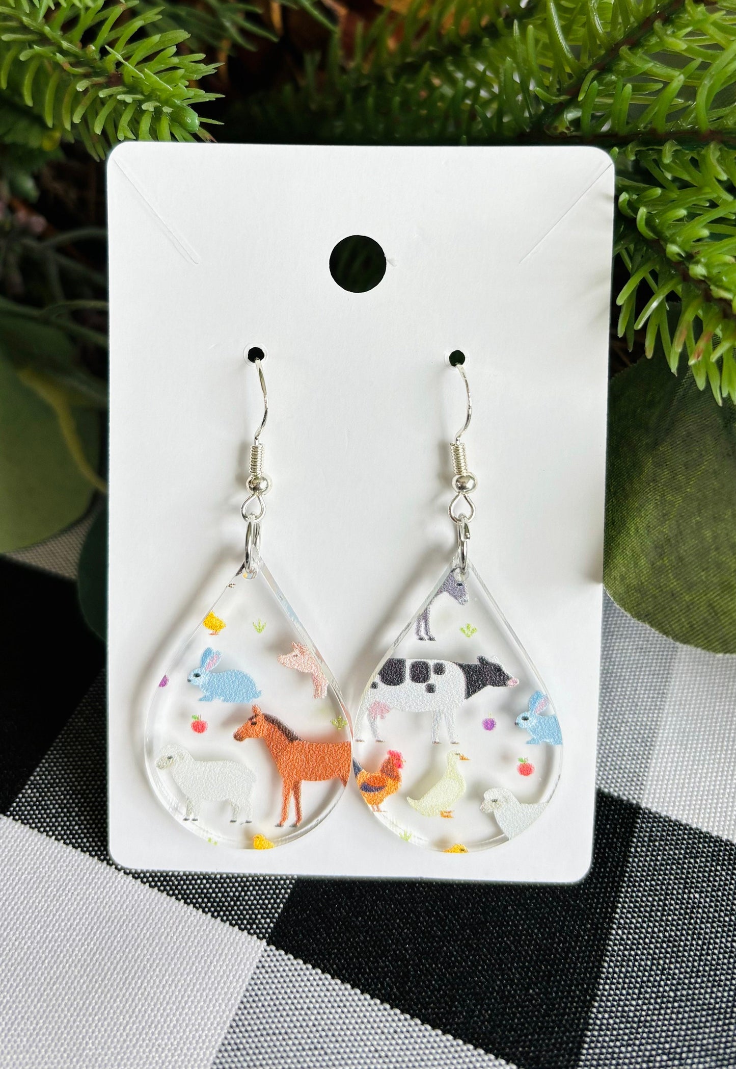 Farm Animals| Farmer’s Wife Earrings| Cow Earrings | Horse Earrings| Pig Earrings | Animal Theme Earrings| Farm Theme Accessories