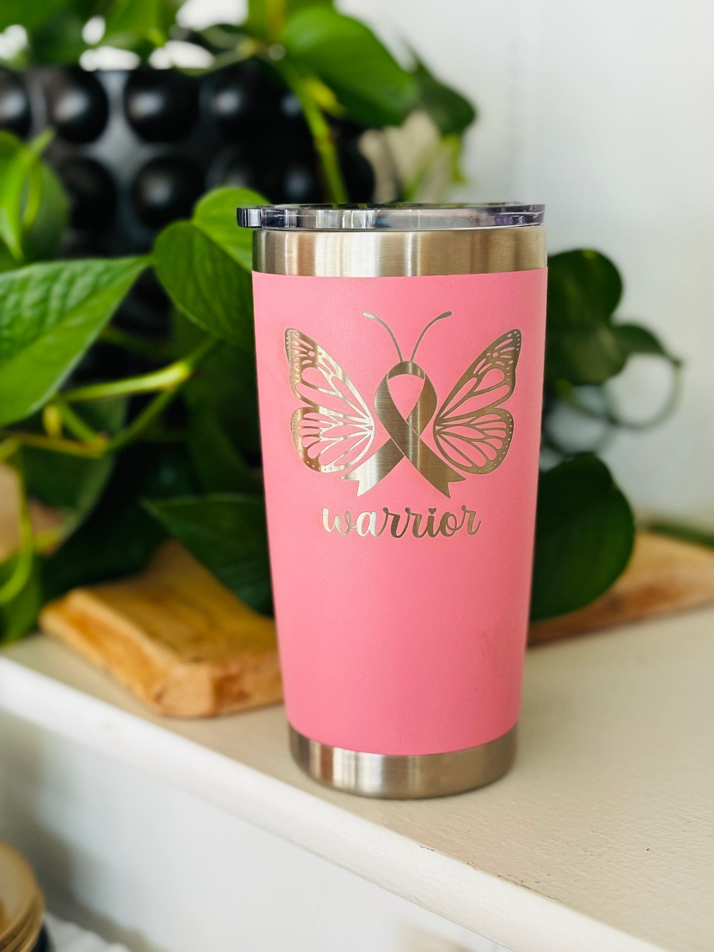 Cancer Gift| Gift for Cancer Warrior| Chemo Cup| Breast Cancer Cup| Personalized Warrior Gift| Survivor of Cancer