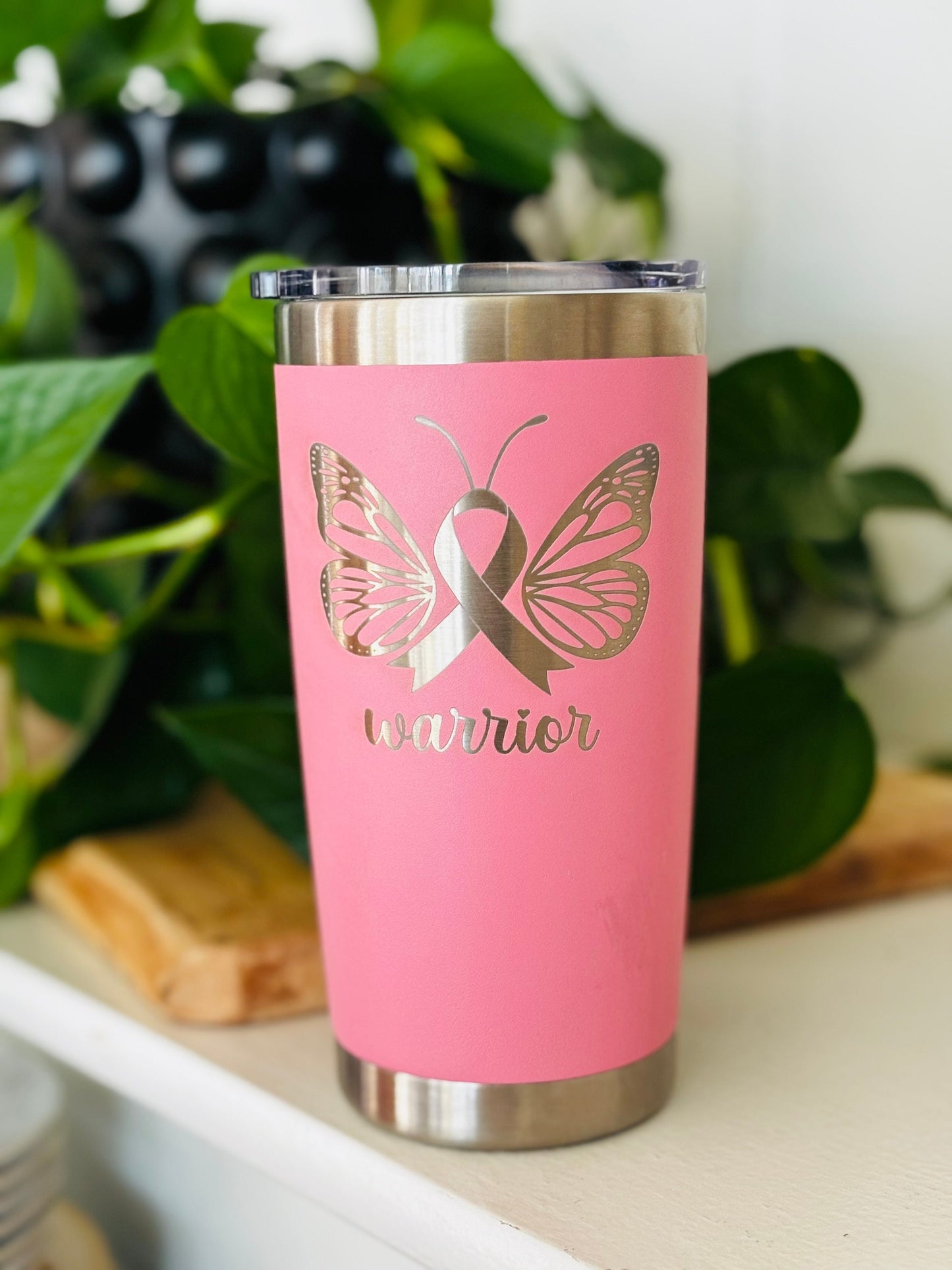 Cancer Gift| Gift for Cancer Warrior| Chemo Cup| Breast Cancer Cup| Personalized Warrior Gift| Survivor of Cancer