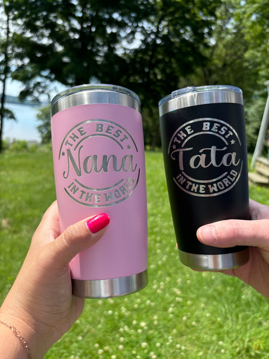 Grandpa  and Grandma Set of two| Gift for  Personalized Grandparents  Gift|  Pregnancy Announcement| Grandparents to be  Set of Tumblers