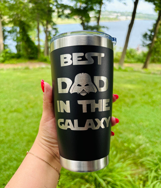 Best Dad in Galaxy| Galaxy Dad| Darth Vader Cup| Mandalorian Dad| Disney Star Wars Dad| Cosmic Farher | Galaxy Tumbler