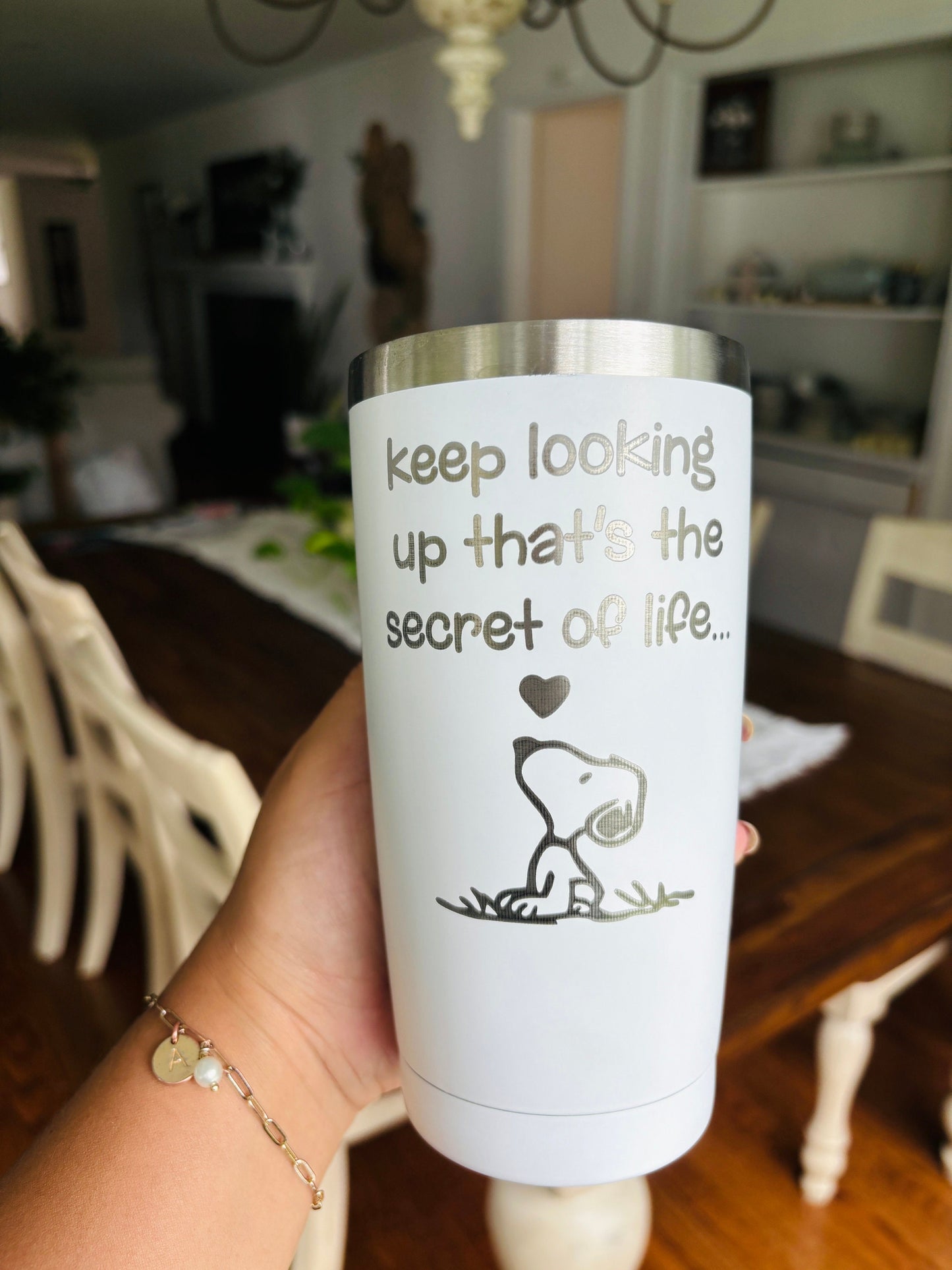 Snoopy| Snoopy Tumbler| Snoopy Gift Ideas| Peanuts Snoopy Stainless Steel Tumbler| Woodstock Peanuts| Peanuts Coffee Cup