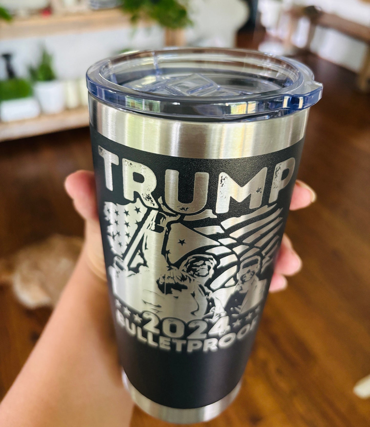 Trump|Trump 2024|Trump Tumbler| Rally Shot Shooting|Ear Bulletproof|Bulletproof Tumbler|Trump Shooting Mug|Republican Mug| Fight Fight Fight