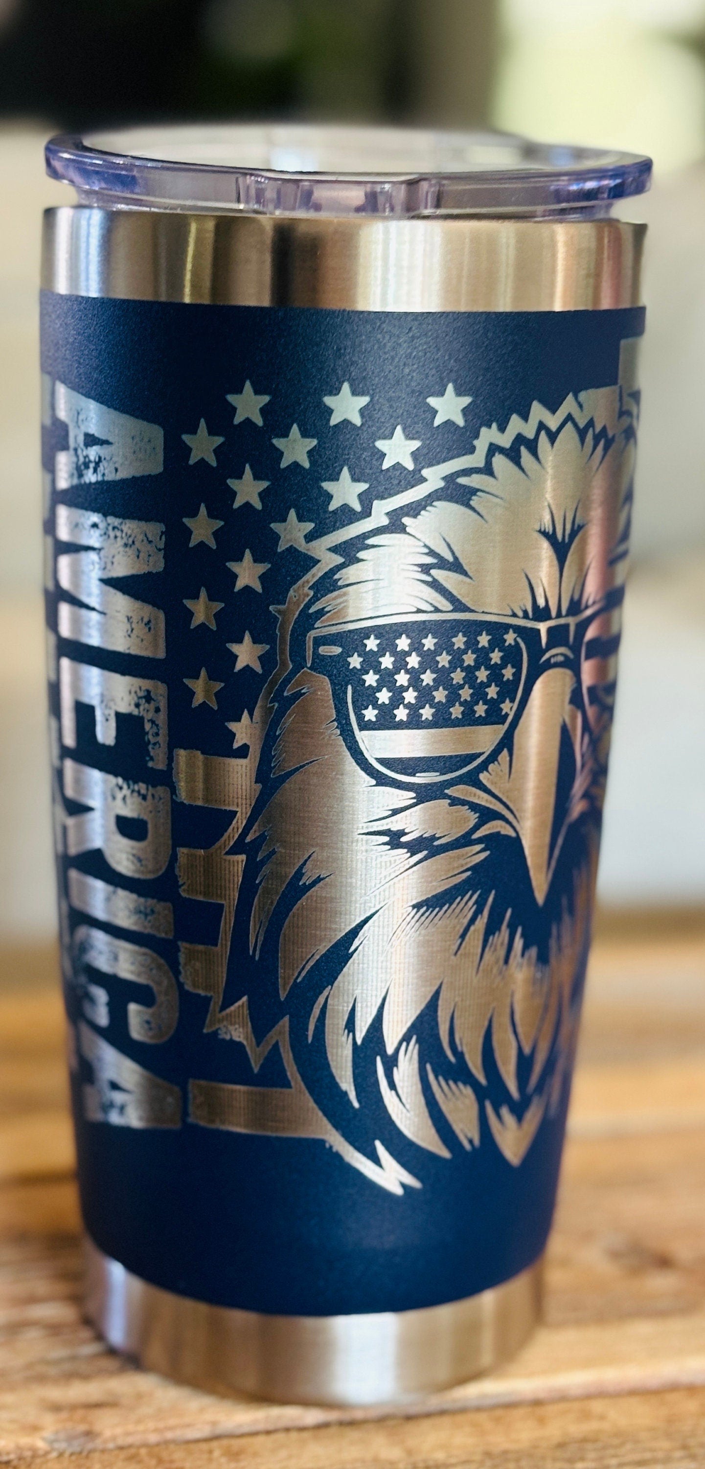 America Tumbler| American Eagle Tumbler| Merica Coffee Mug| Eagle and U.S.A Flag Tumbler| American Citizen| One Nation Under God