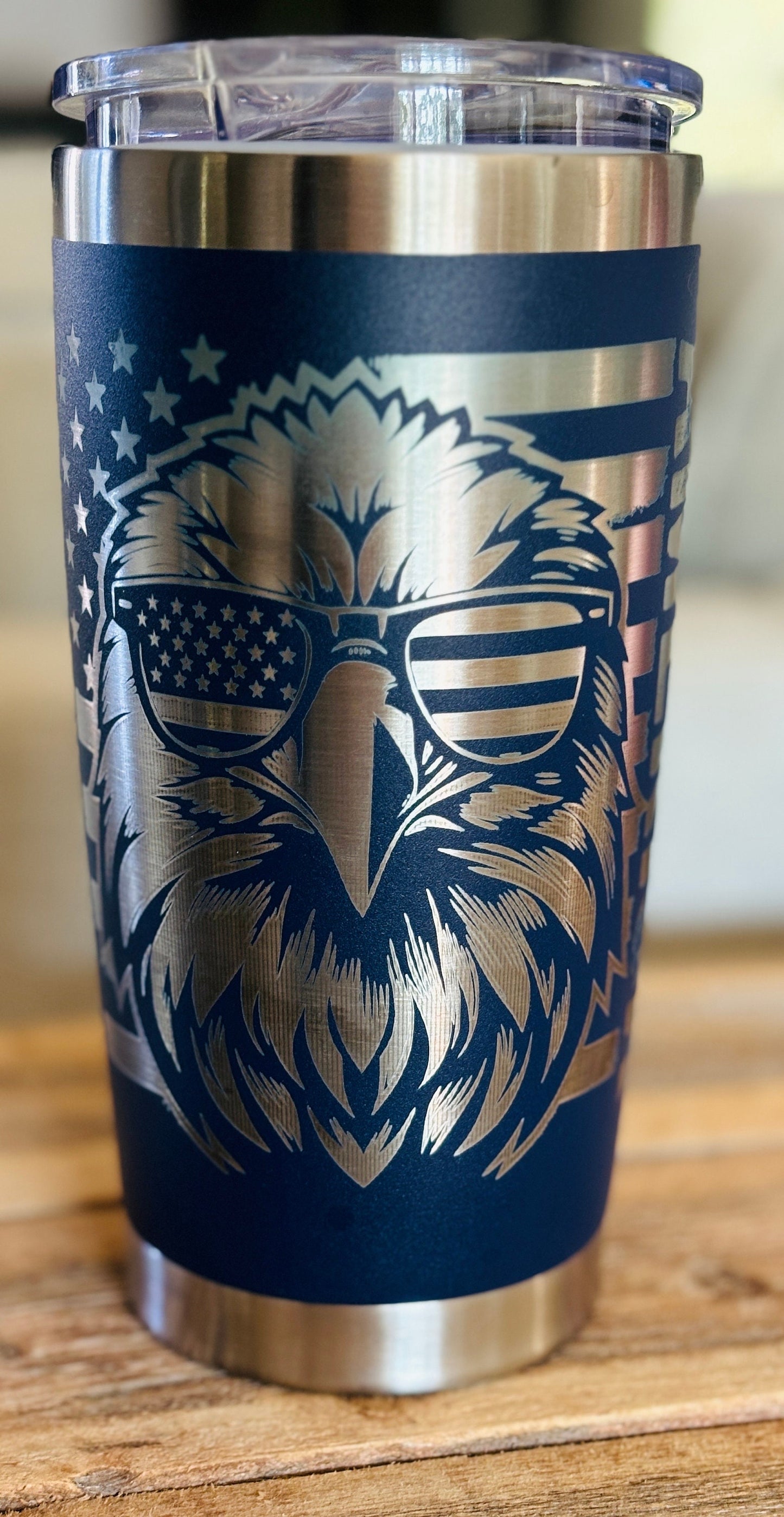 America Tumbler| American Eagle Tumbler| Merica Coffee Mug| Eagle and U.S.A Flag Tumbler| American Citizen| One Nation Under God