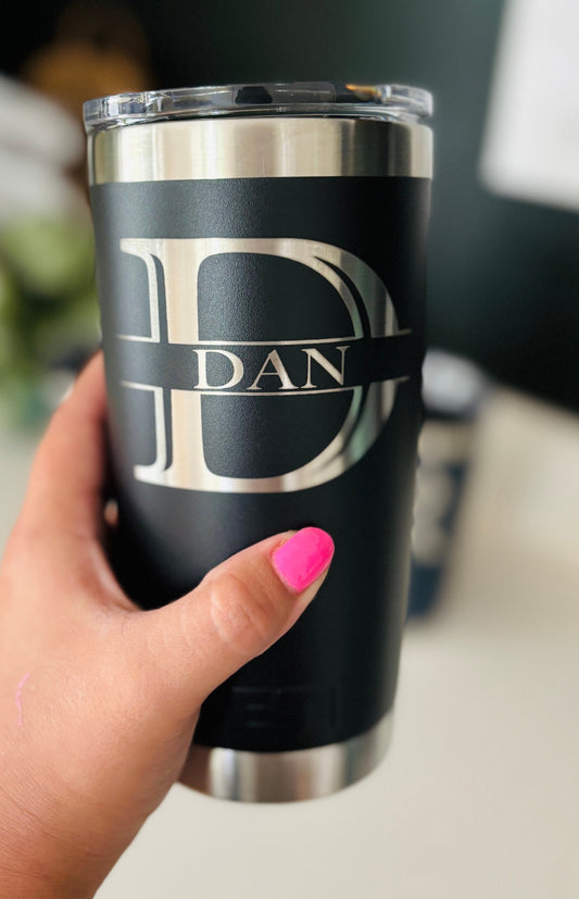 Personalized YETI cup. Engraved Yeti Tumbler. 20 ounces Yeti Brand. Yeti Gifts