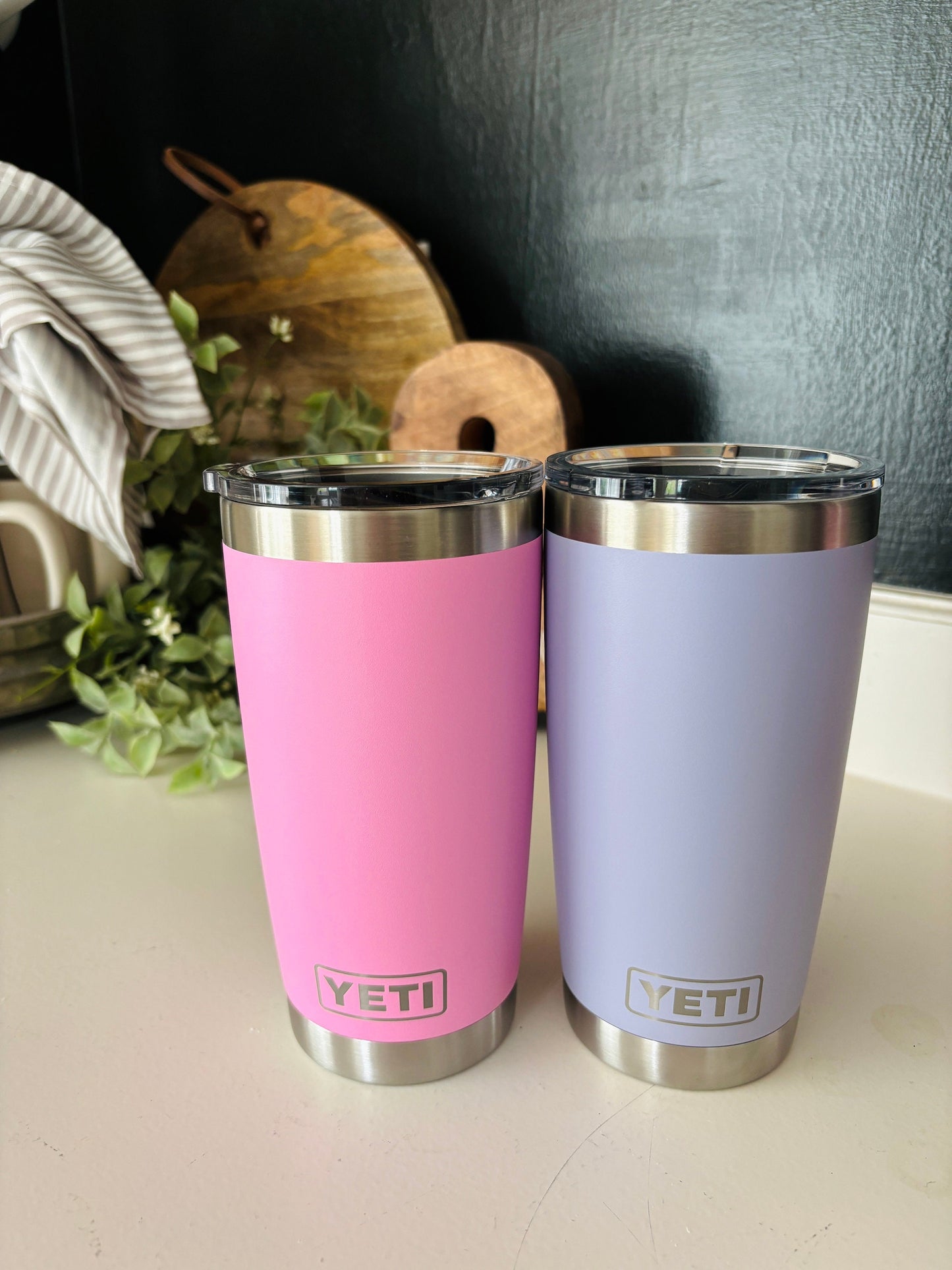 YETI 20 on.cup| Tumbler for Dad| Personalized Initial Tumbler| Stainless Steel Cup| Custom Insulated Tumbler|