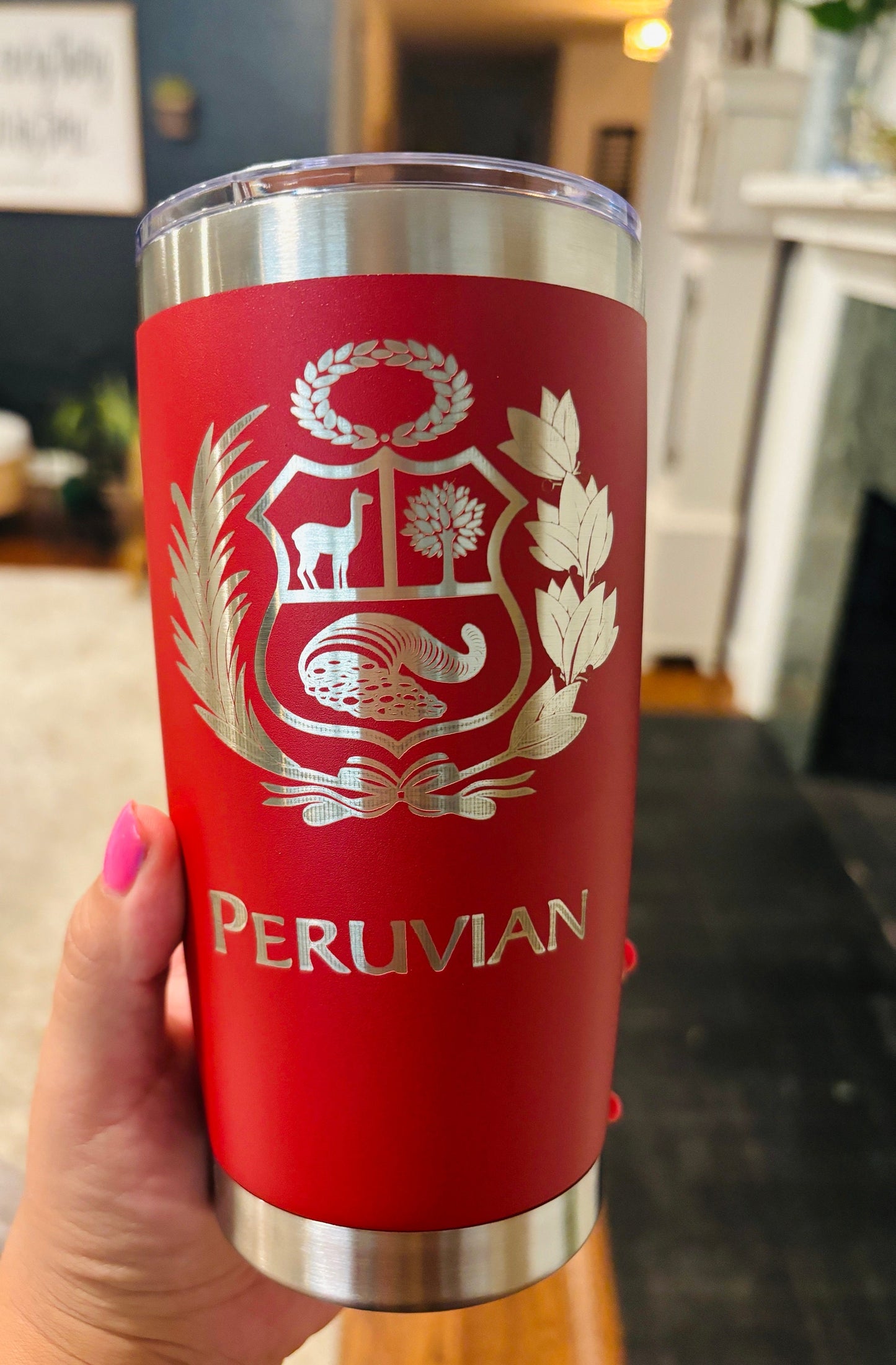 Peru. Peruvian Tumbler. Peruvian Coffee Mug. Peruvian Souvenir.Peruvian Gifts.Gifts for Peruvian Men