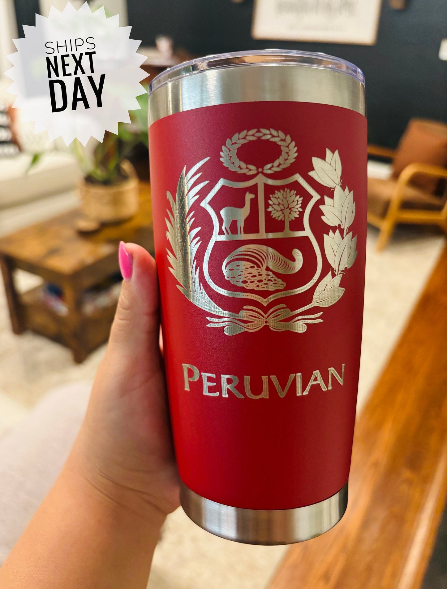 Peru. Peruvian Tumbler. Peruvian Coffee Mug. Peruvian Souvenir.Peruvian Gifts.Gifts for Peruvian Men