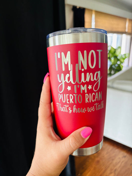 I’m not yelling I’m Puerto Rican| Puerto Rican Mug|Boricua| San Juan| Im Puerto Rican|